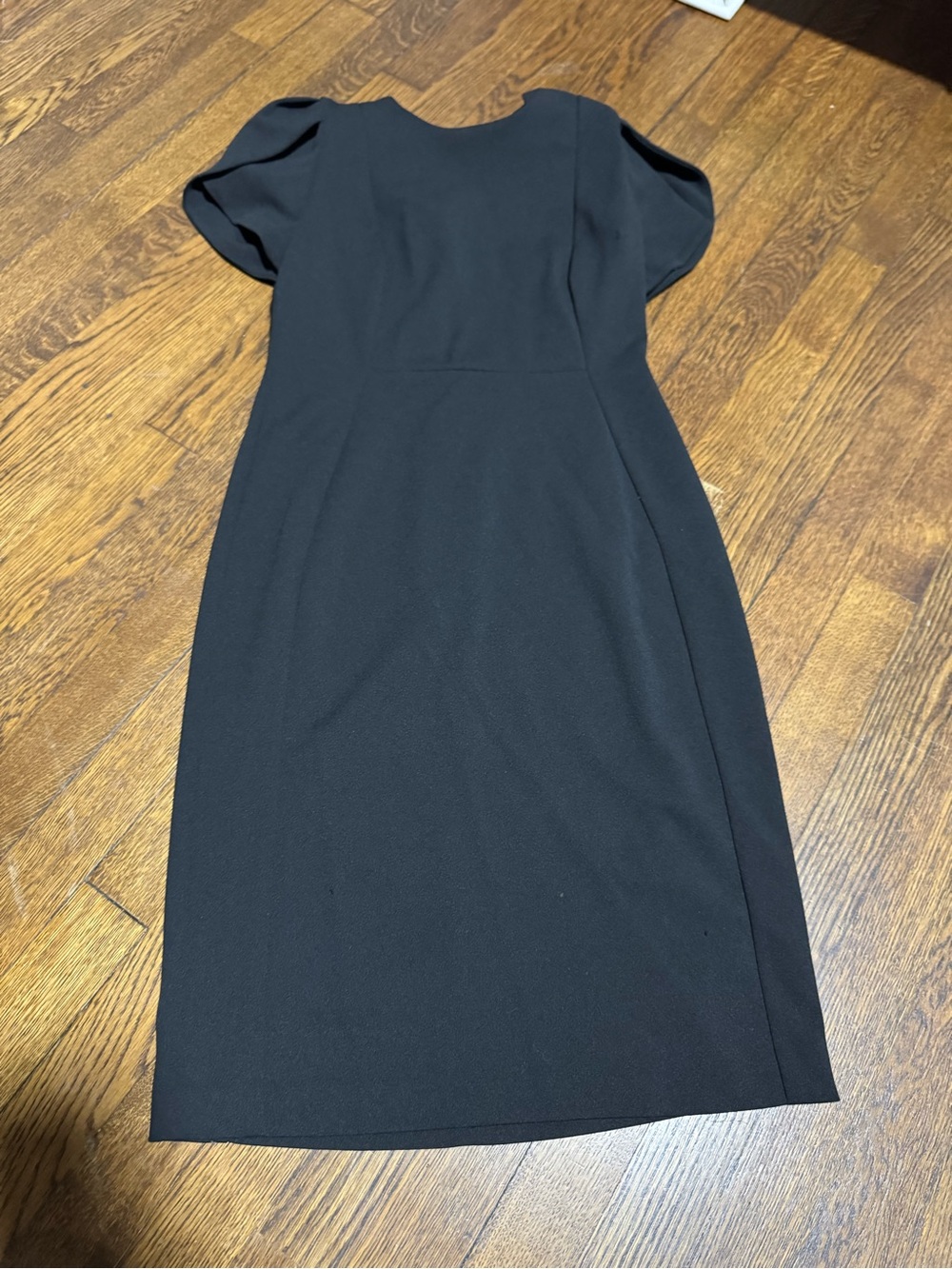 : Calvin Klein Black Sheath Dress Gold Zipper